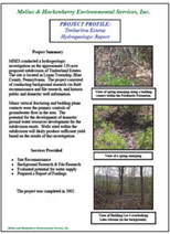 Timberland Estates Groundwater Investigations